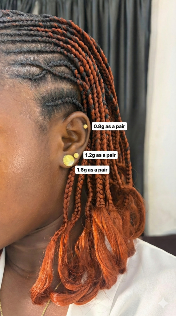 18Karat Gold Earrings Stack