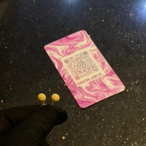 18Karat Gold Round Earrings