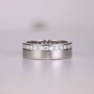 VVS Moissanite Male Band Ring