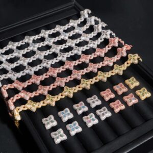 VVS Clover Bracelet & Earrings