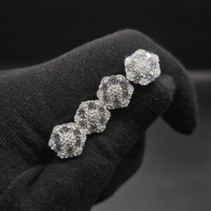 Flower 14mm VVS Moissanite Earring