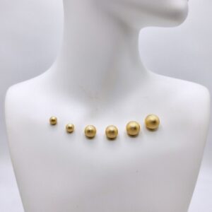 18Karat Gold Ball Earrings